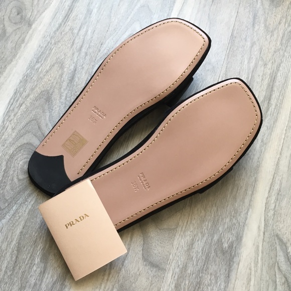 Prada blue satin slippers 6.5 nwt - Picture 4 of 5